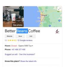 Better Beans Coffee | 750 Armadale Rd, Seville Grove WA 6112, Australia