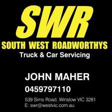 South West Roadworthys | 539 Sims Rd, Winslow VIC 3281, Australia