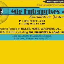 Mig Enterprises - Fasteners Manufacturers & Suppliers | 21/8 Sustainable Ave, Bibra Lake WA 6163, Australia