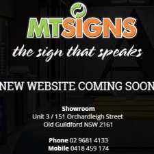 MT Signs - signages, graphic designers, banners & billboards | Servicing all Sydney, Parramatta, Granville, Harris Park, Rose Hill,, Lidcombe, Wentworthville, Pendle Hill, Pemulwuy, Merrylands, Guildford, Westmead, Toongabbie, Girraween, Northmead, North Rocks, Auburn, Rydalmere, Ermington, Northmead, North Rocks, Carlingford, Silverwater, Newington, Wentworth Point, 3/151 Orchardleigh St, Old Guildford NSW 2161, Australia