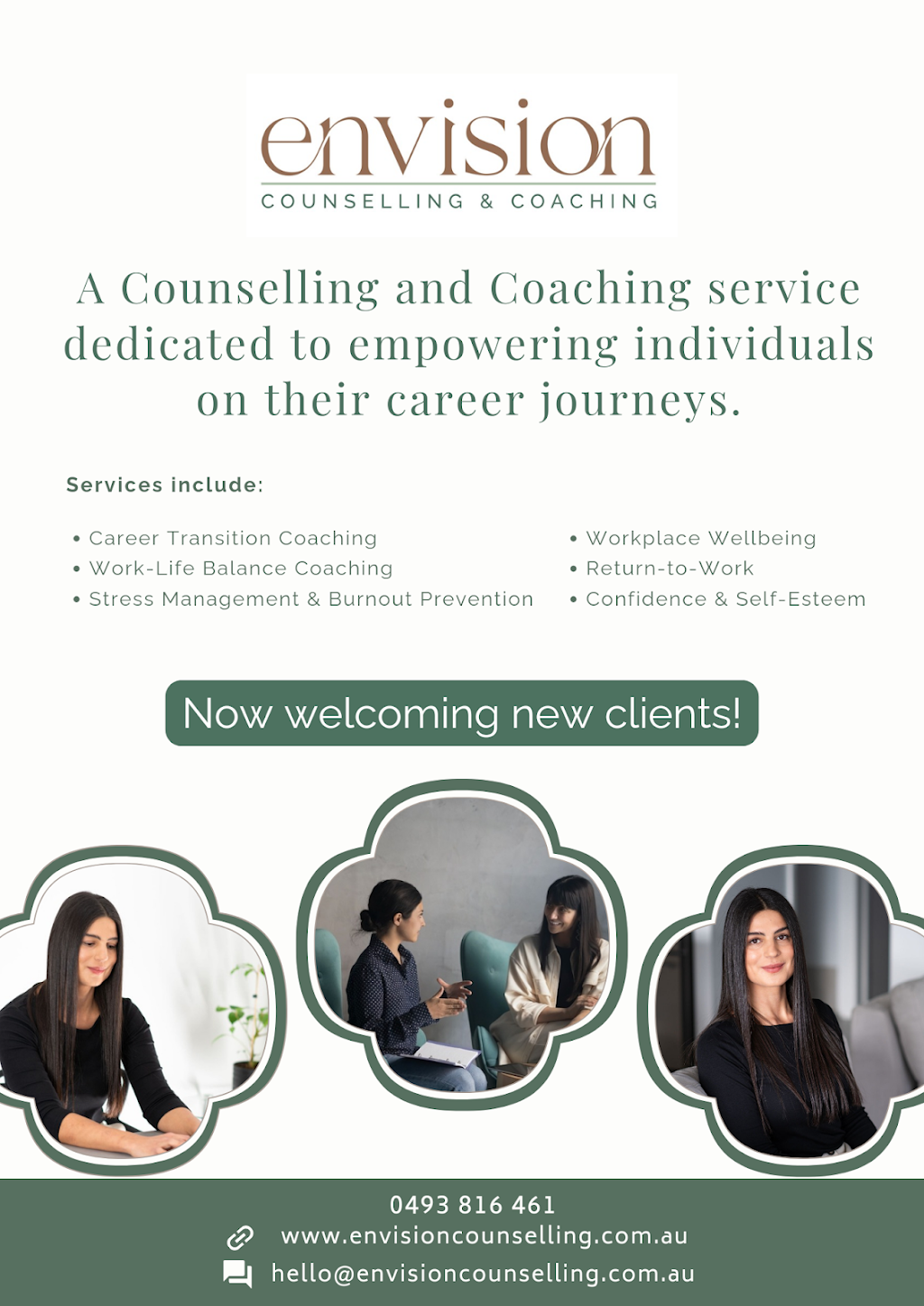 Envision Counselling and Career Coaching | Emerald Hills Blvd, Leppington NSW 2179, Australia | Phone: 0493 816 461