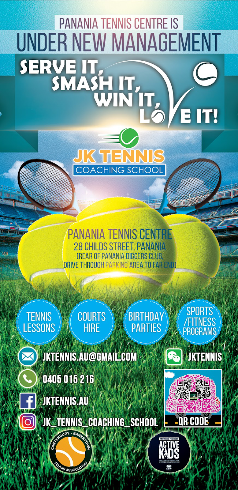 Panania Tennis Centre | 28 Childs St, Panania NSW 2213, Australia | Phone: 0405 015 216