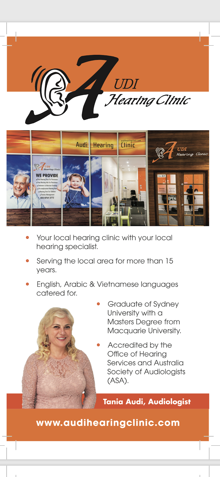 Audi Hearing Clinic | doctor | Shop 22, Level/1 Broadway, Punchbowl NSW 2196, Australia | 0287643772 OR +61 2 8764 3772