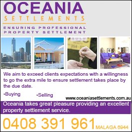 Oceania Settlements | 20 Binstead Ct, Koondoola WA 6064, Australia | Phone: 0408 391 961