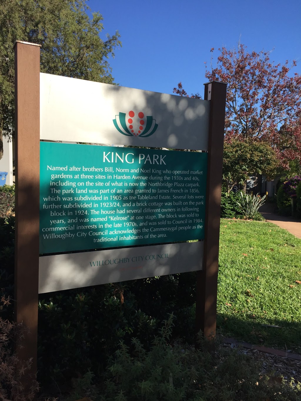 King Park | park | Harden Ln, Northbridge NSW 2063, Australia