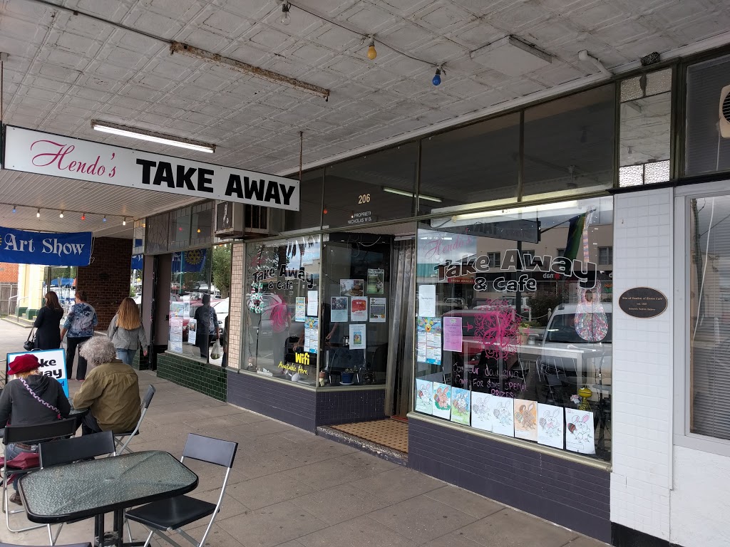 Hendos Take Away & Cafe | 206 Commercial Rd, Yarram VIC 3971, Australia | Phone: (03) 5182 5897