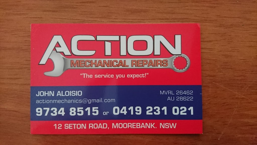 Action Mechanical Repairs | car repair | 12 Seton Rd, Moorebank NSW 2170, Australia | 0297348515 OR +61 2 9734 8515