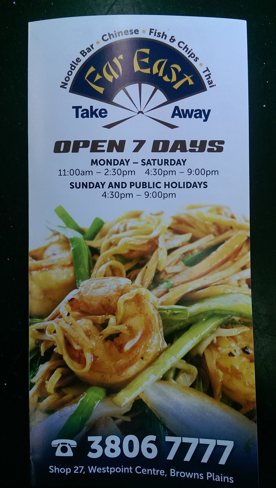 Far East Take-Away | meal takeaway | 8 Browns Plains Rd, Browns Plains QLD 4118, Australia | 0738067777 OR +61 7 3806 7777