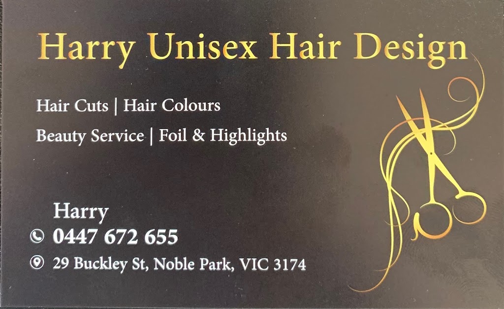 Harry Unisex Hair Design | hair care | 29 Buckley St, Noble Park VIC 3174, Australia | 0447672655 OR +61 447 672 655