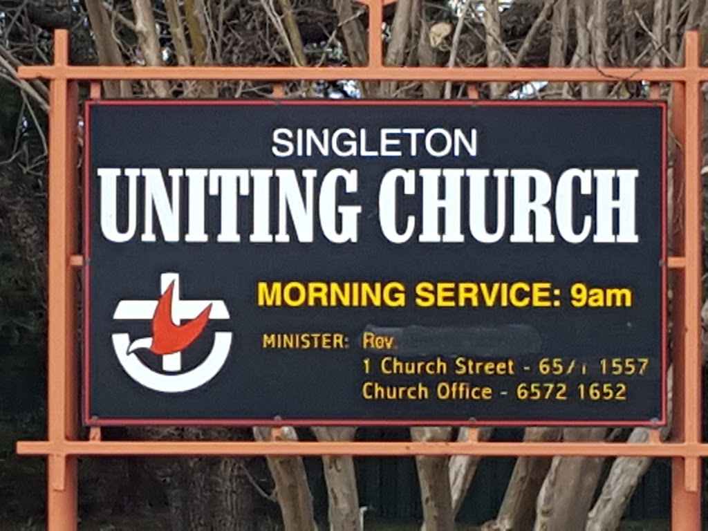 Uniting Church in Australia | place of worship | 1 Church St, Singleton NSW 2330, Australia | 0265721652 OR +61 2 6572 1652