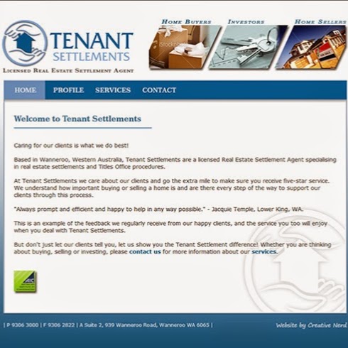 Tenant Settlements | real estate agency | 2/939 Wanneroo Rd, Wanneroo WA 6065, Australia | 0893063000 OR +61 8 9306 3000