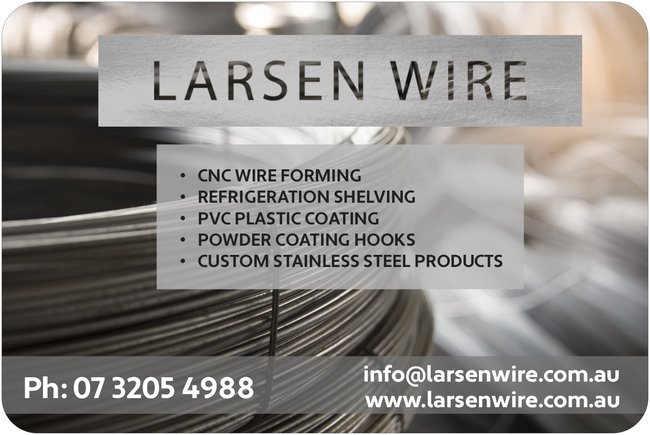 Larsen Wire Engineering Pty Ltd. | 2 Joel St, Laidley QLD 4341, Australia | Phone: (07) 3205 4988