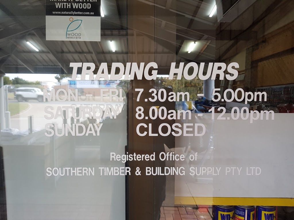 Southern Timber & Building Supply | store | 92-96 OSullivan Beach Rd, Lonsdale SA 5160, Australia | 0883847191 OR +61 8 8384 7191