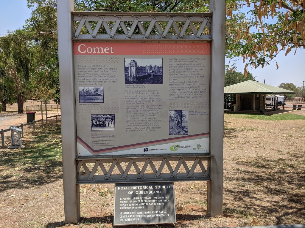 Comet community whistle stop | 5 Comet Water Shed Rd, Comet QLD 4702, Australia | Phone: 1300 242 686