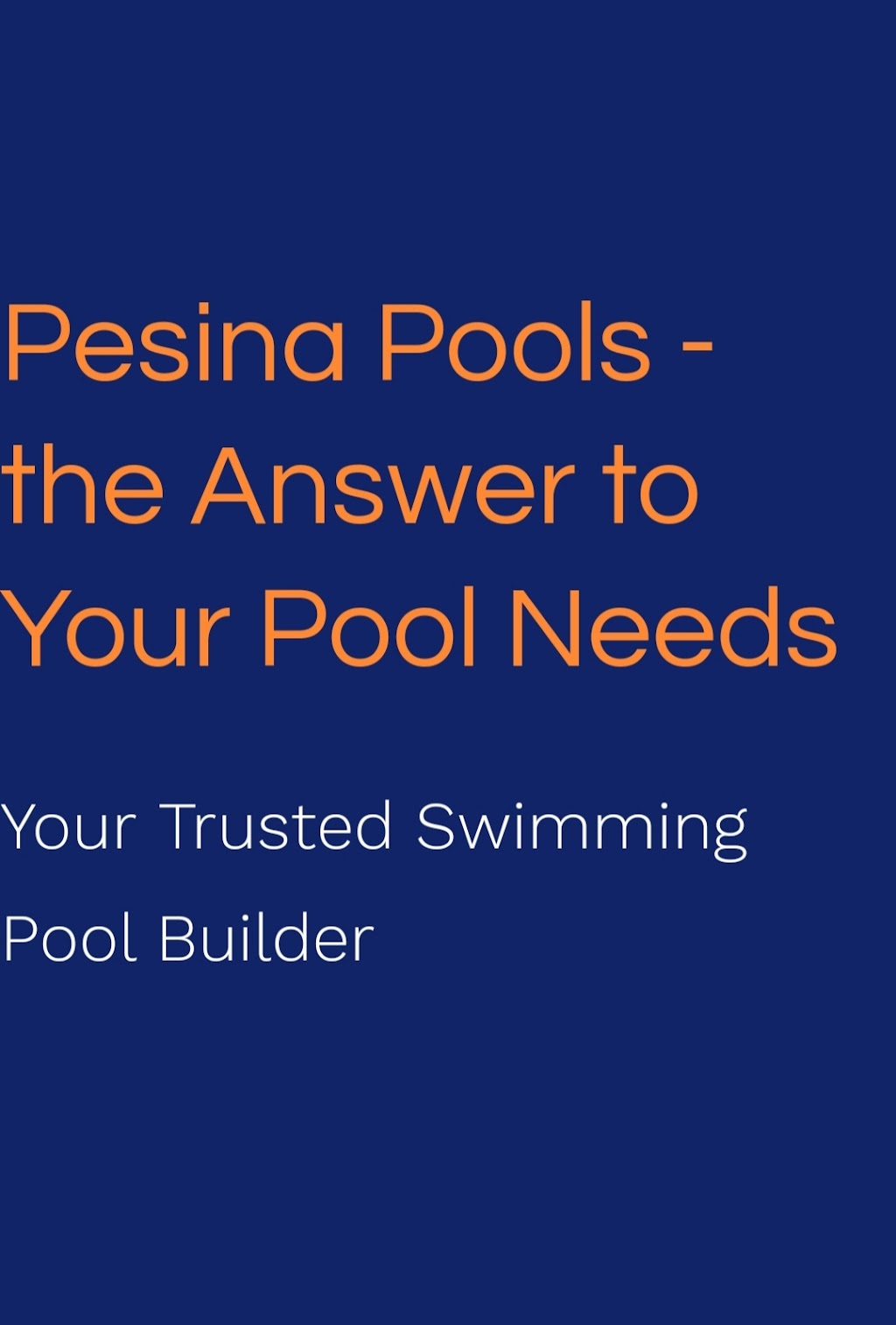 Pesina Pools | 32 Malcolm Rd, Braeside VIC 3195, Australia | Phone: 0412 654 680