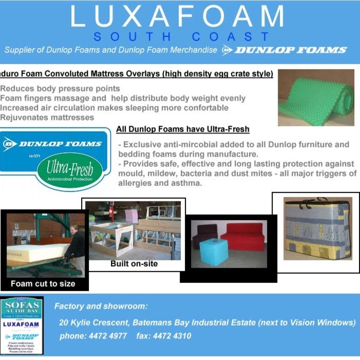 Luxafoam South Coast | furniture store | 20 Kylie Cres, Batemans Bay NSW 2536, Australia | 0244724977 OR +61 2 4472 4977