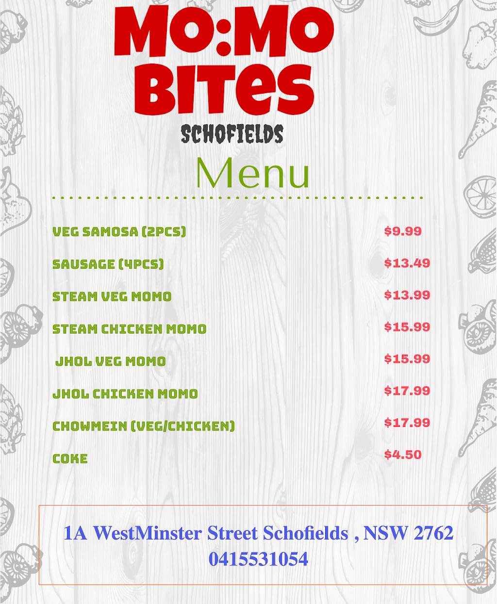 Momo Bites | 1A Westminster St, Schofields NSW 2762, Australia | Phone: 0415 531 054