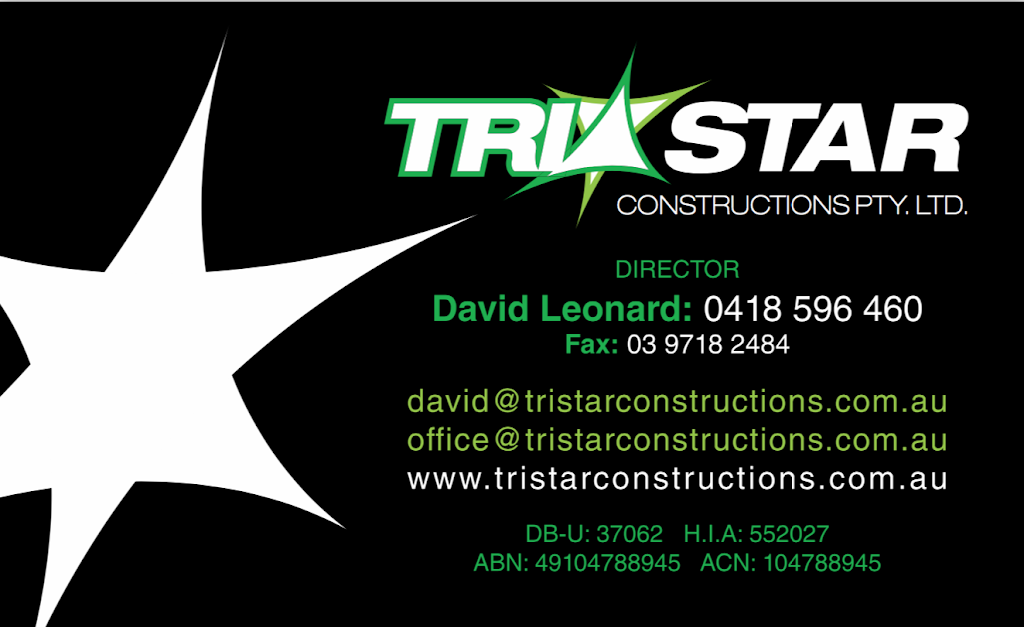 Tristar Constructions Pty Ltd | general contractor | 721 Heidelberg-Kinglake Rd, Hurstbridge VIC 3099, Australia | 0418596460 OR +61 418 596 460