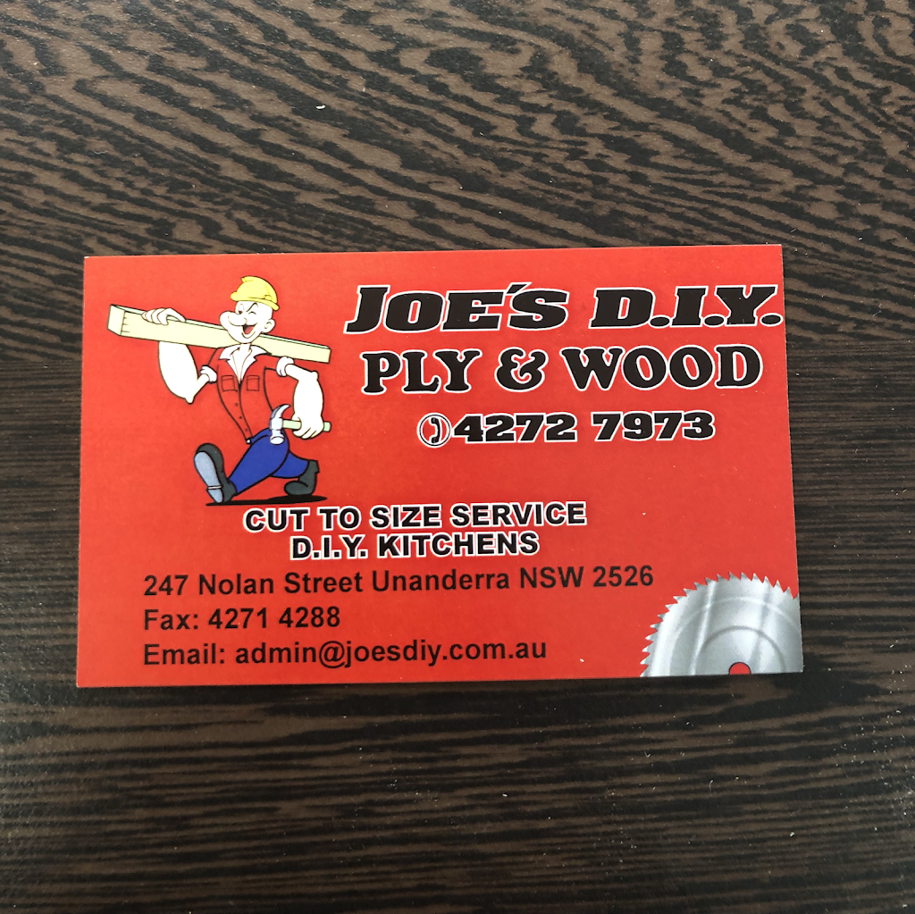 Joe's DIY Ply & Wood (247 Nolan St) Opening Hours