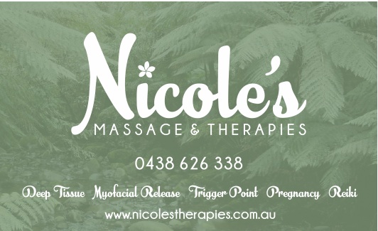 Nicoles Massage and Therapies | 8 Bona Ave, Healesville VIC 3777, Australia | Phone: 0438 626 338