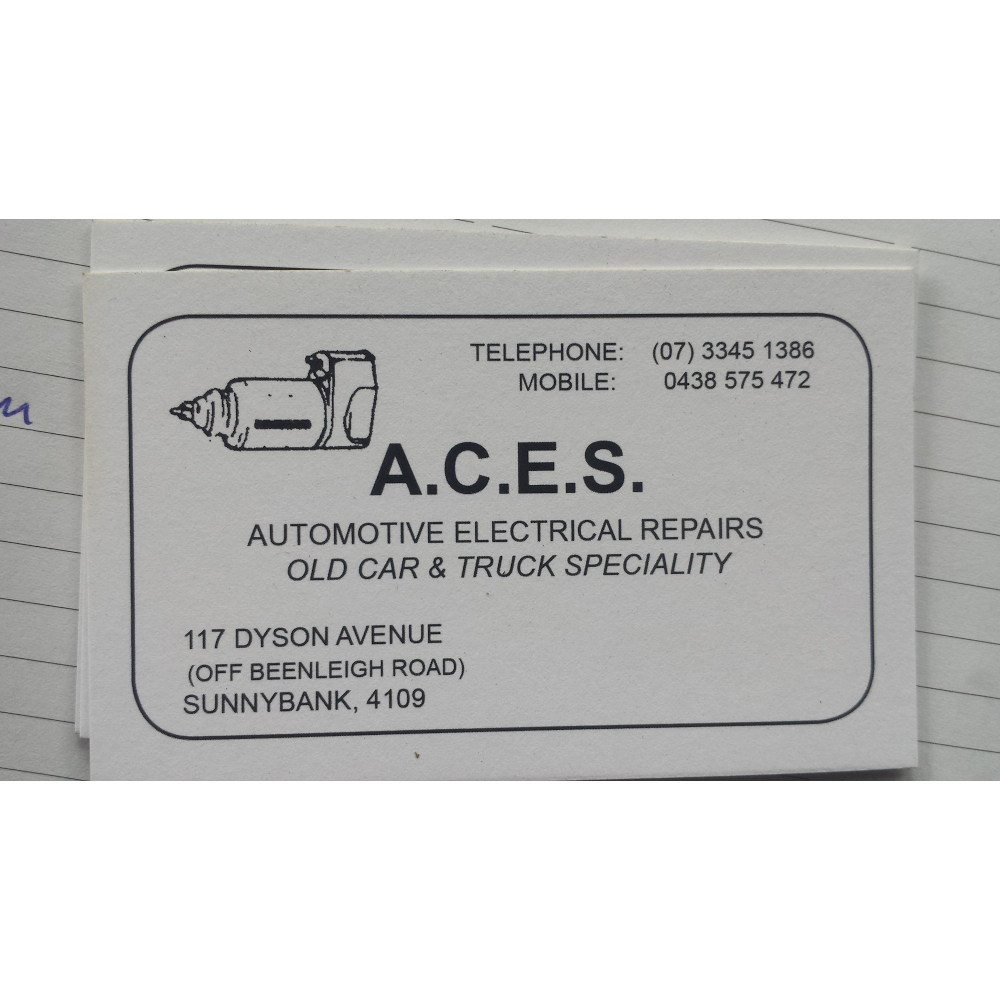 ACES Autocraft Electrical Services | car repair | 117 Dyson Ave, Sunnybank QLD 4109, Australia | 0733451386 OR +61 7 3345 1386