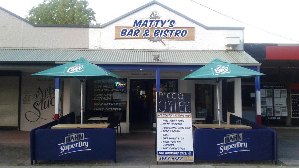 Mattys Bar & Bistro | restaurant | 206 Stony Point Rd, Crib Point VIC 3919, Australia | 0403243137 OR +61 403 243 137