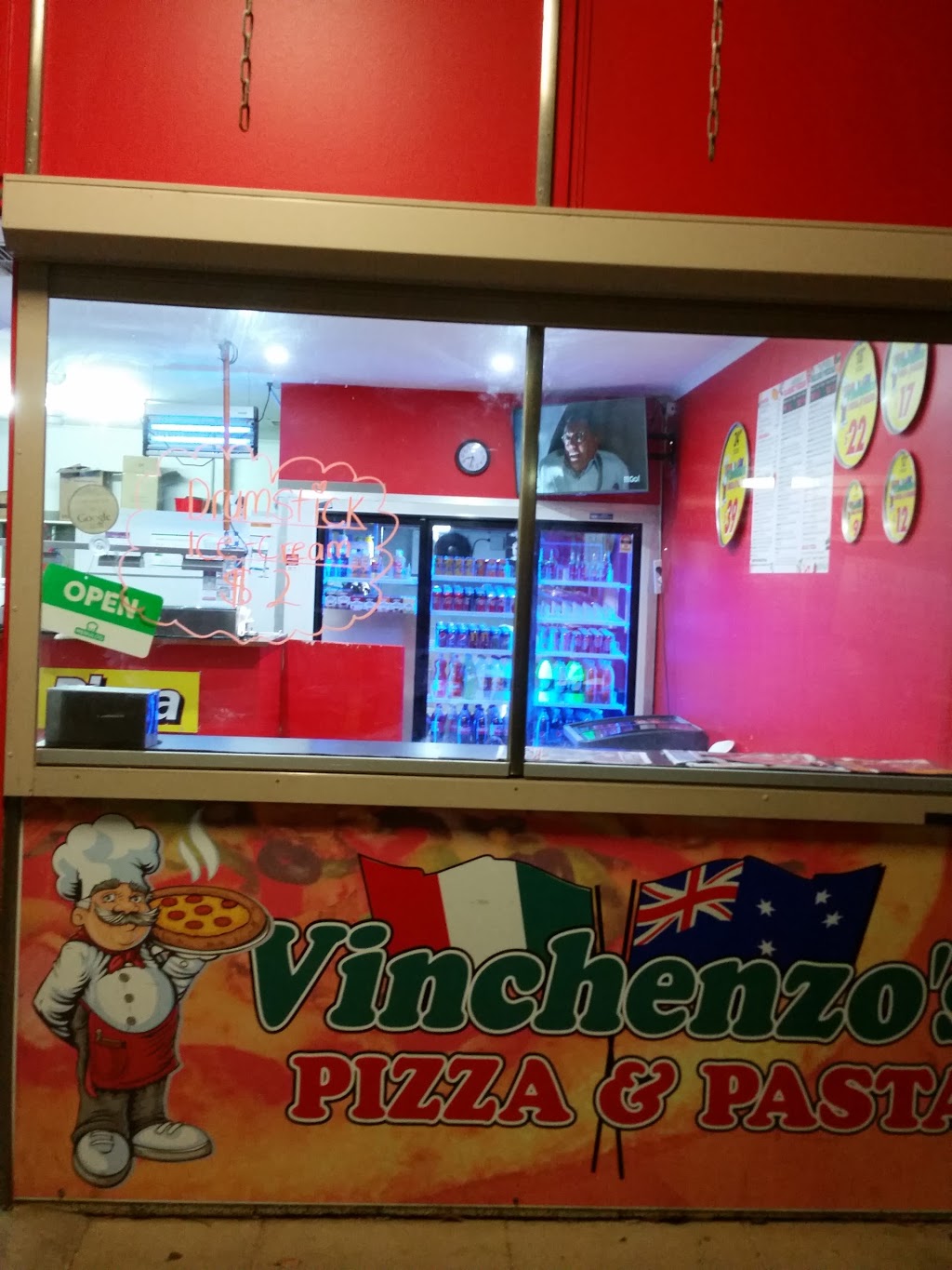 Vincenzo's Pizza & Pasta (1/44 John Rice Ave) Opening Hours