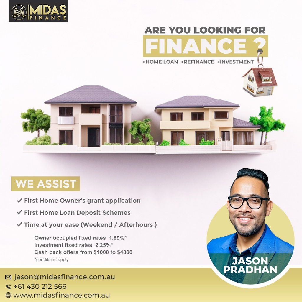 Mortgage Broker- Jason Pradhan Midas Finance | finance | 48 Fergusson St, Glenfield NSW 2167, Australia | 0430212566 OR +61 430 212 566