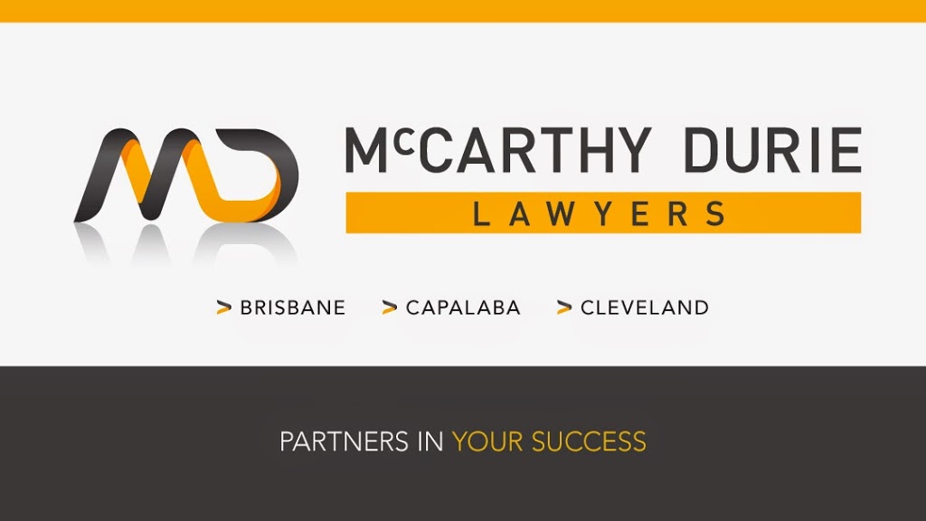 McCarthy Durie Lawyers | lawyer | 80 Old Cleveland Rd, Capalaba QLD 4157, Australia | 0733705100 OR +61 7 3370 5100