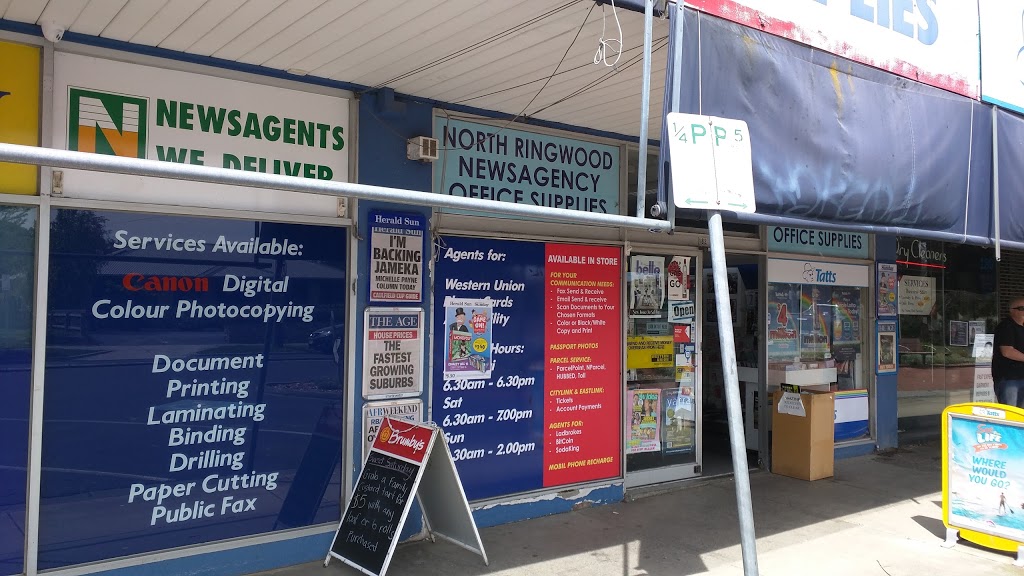 North Ringwood Newsagency | book store | 182 Warrandyte Rd, North Ringwood VIC 3134, Australia | 0398762765 OR +61 3 9876 2765