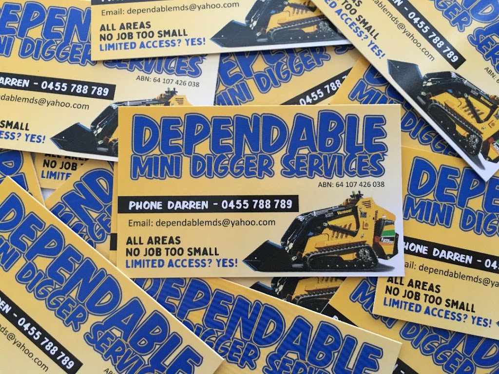 Dependable Mini Digger Services | 25 Karinya Cct, Sunshine Acres QLD 4655, Australia | Phone: 0455 788 789