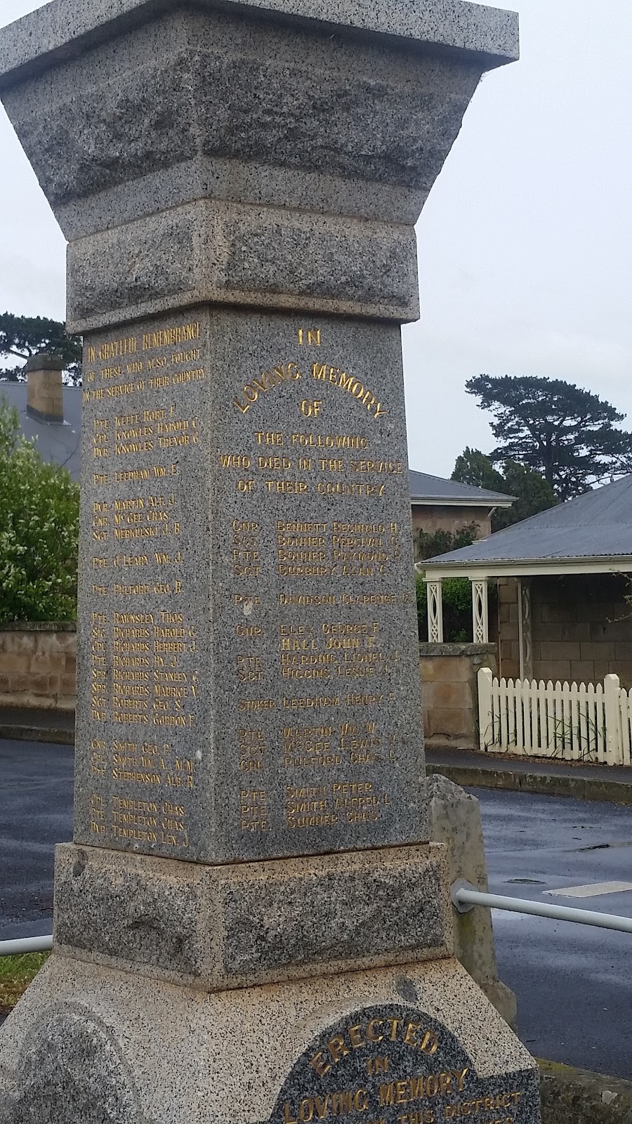 War memorial | park | 42 Church St, Ross TAS 7209, Australia