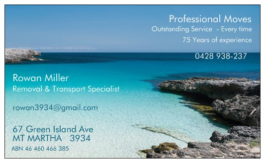 Professional Moves | 67 Green Island Ave, Mount Martha VIC 3934, Australia | Phone: 0428 938 237