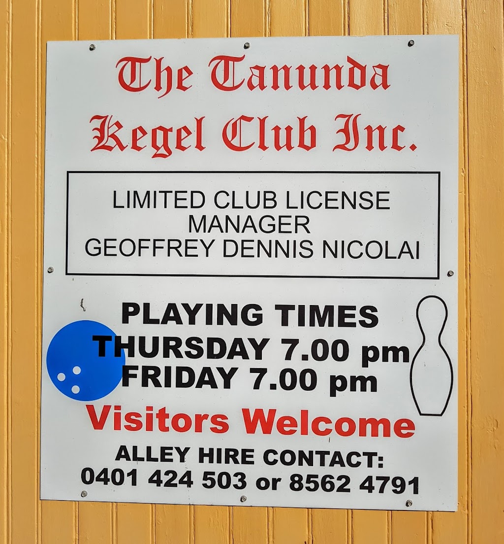 The Tanunda Kegel Club |  | Tanunda SA 5352, Australia | 0401424503 OR +61 401 424 503