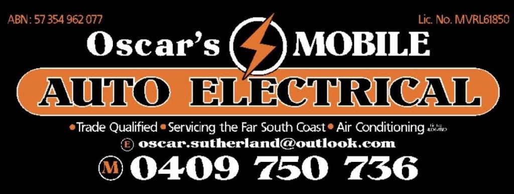 Oscar’s Mobile Auto Electrical | 19 Baldwin Ave, Kianga NSW 2546, Australia | Phone: 0409 750 736