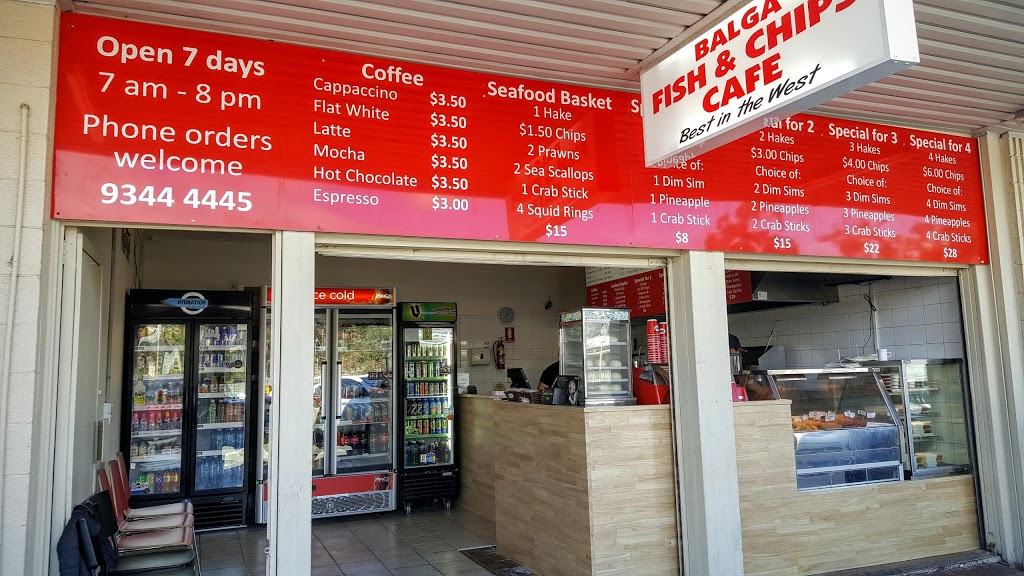 Balga Fish & Chips Cafe | 108 Princess Rd, Balga WA 6061, Australia | Phone: (08) 9344 4445
