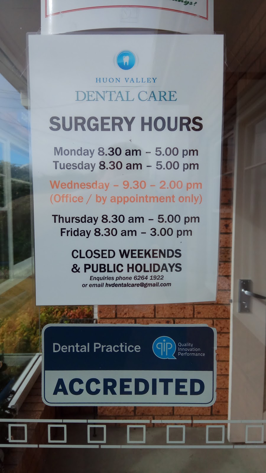Huon Valley Dental Care Centre - Dr Christopher Carr | dentist | 89 Main St, Huonville TAS 7109, Australia | 0362641922 OR +61 3 6264 1922