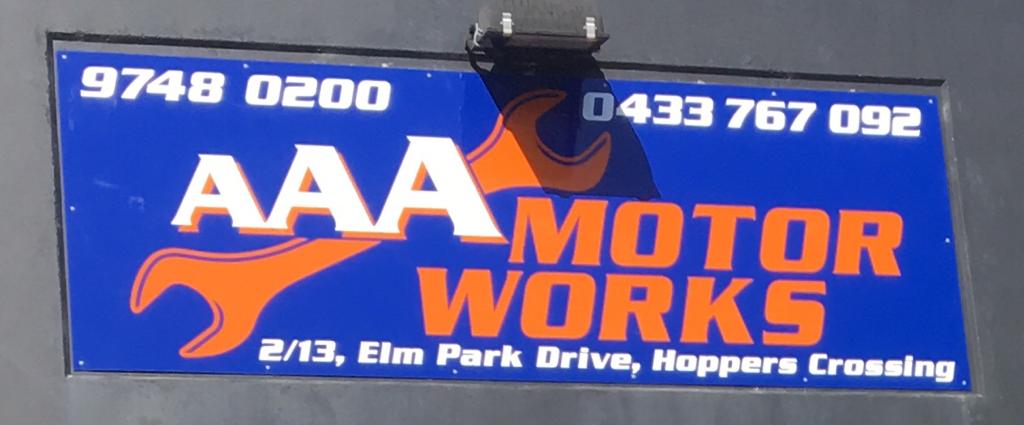 AAA Motor Works | 2/13 Elm Park Dr, Hoppers Crossing VIC 3029, Australia | Phone: (03) 9748 0200