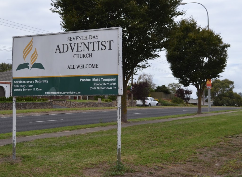Mount Gambier Seventh-Day Adventist Church | church | 63/71 Suttontown Rd, Mount Gambier SA 5290, Australia | 0414214277 OR +61 414 214 277