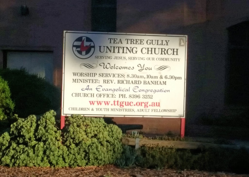 Tea Tree Gully Uniting church | church | 600/592 Milne Rd, Banksia Park SA 5091, Australia | 0883963252 OR +61 8 8396 3252