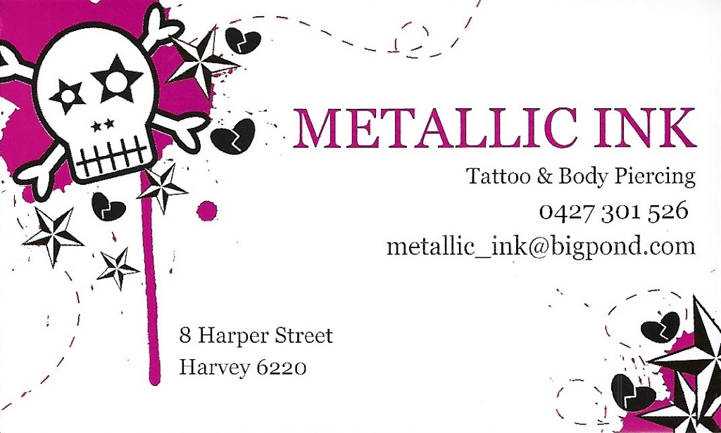 Metallic Ink | 8 Harper St, Harvey WA 6220, Australia | Phone: 0427 301 526