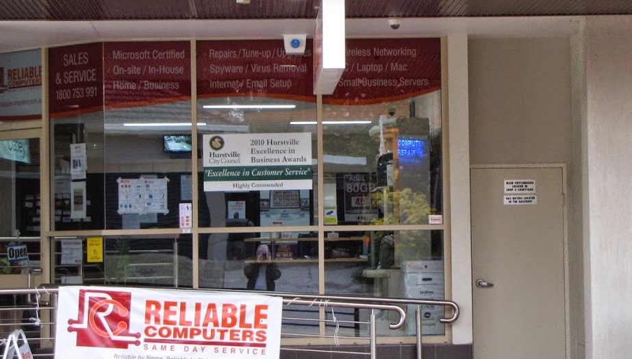 Reliable Computers Hurstville | electronics store | 8/28-32 Carrington Ave, Hurstville NSW 2220, Australia | 1800753991 OR +61 1800 753 991