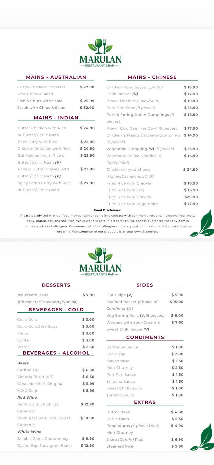 Marulan Restaurant & Bar | 15620 Hume Hwy, Marulan NSW 2579, Australia | Phone: 0485 552 963