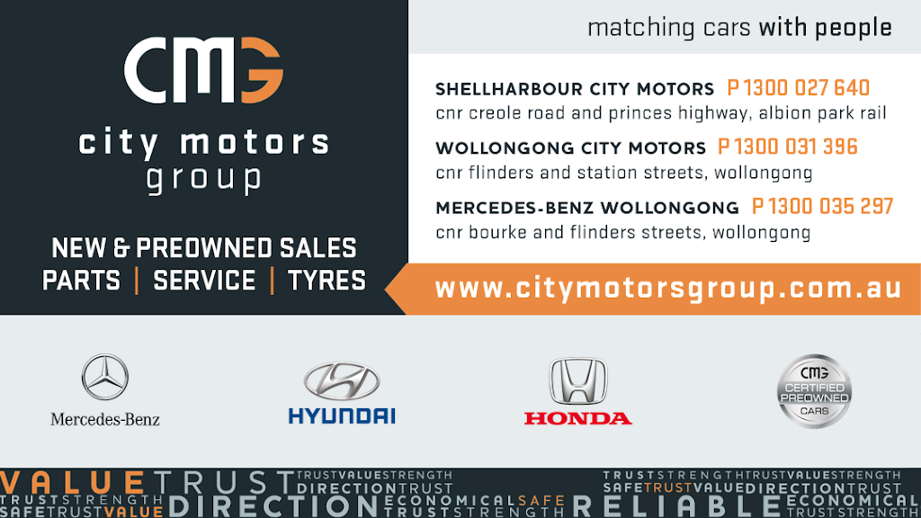 City Motors Group | car dealer | Corner of Station and, Flinders St, North Wollongong NSW 2500, Australia | 1300031396 OR +61 1300 031 396