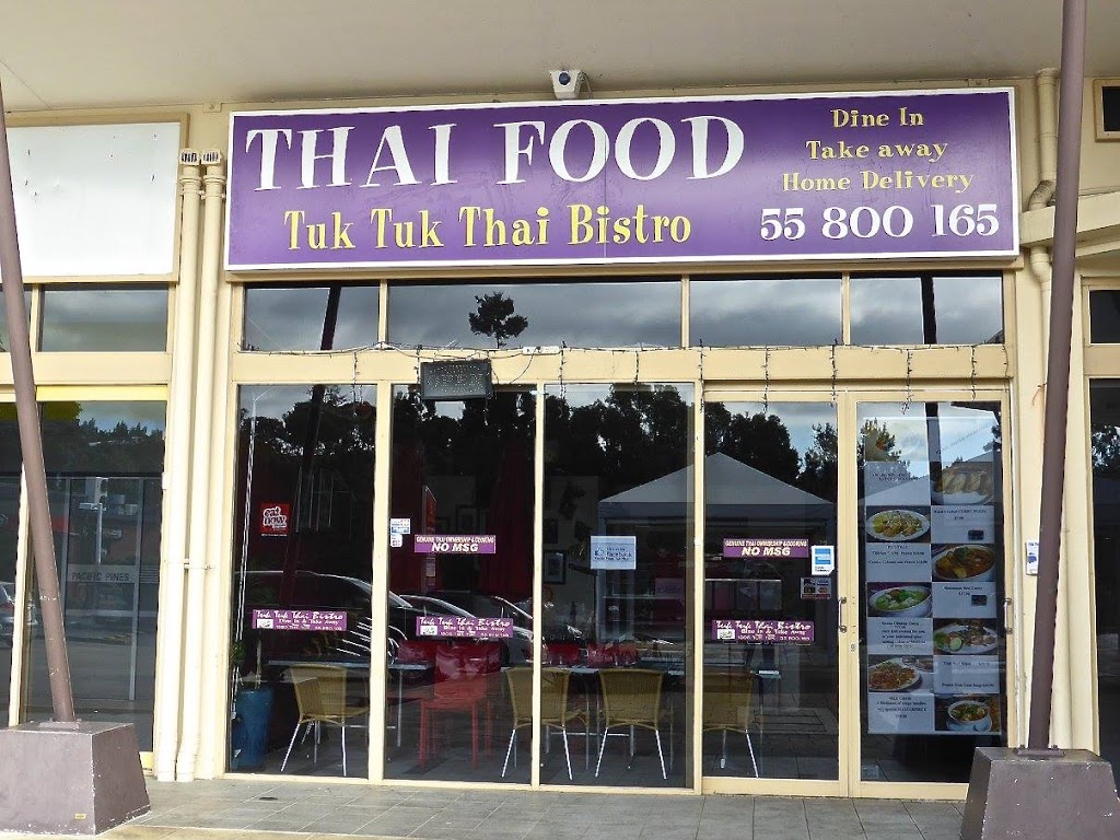 Tuk Tuk Thai Bistro | 4/2 Universal St, Pacific Pines QLD 4211, Australia | Phone: (07) 5580 0165