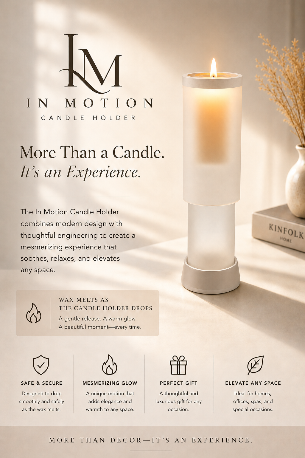 In Motion Candle Holder | 31 Waropara Rd, Wyee NSW 2259, Australia | Phone: 0413 054 053