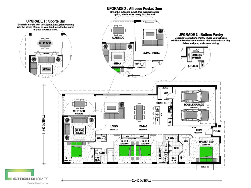 Stroud Homes Wollongong Exhibition Home | 22 Gugara St, Calderwood NSW 2527, Australia | Phone: 0431 176 036