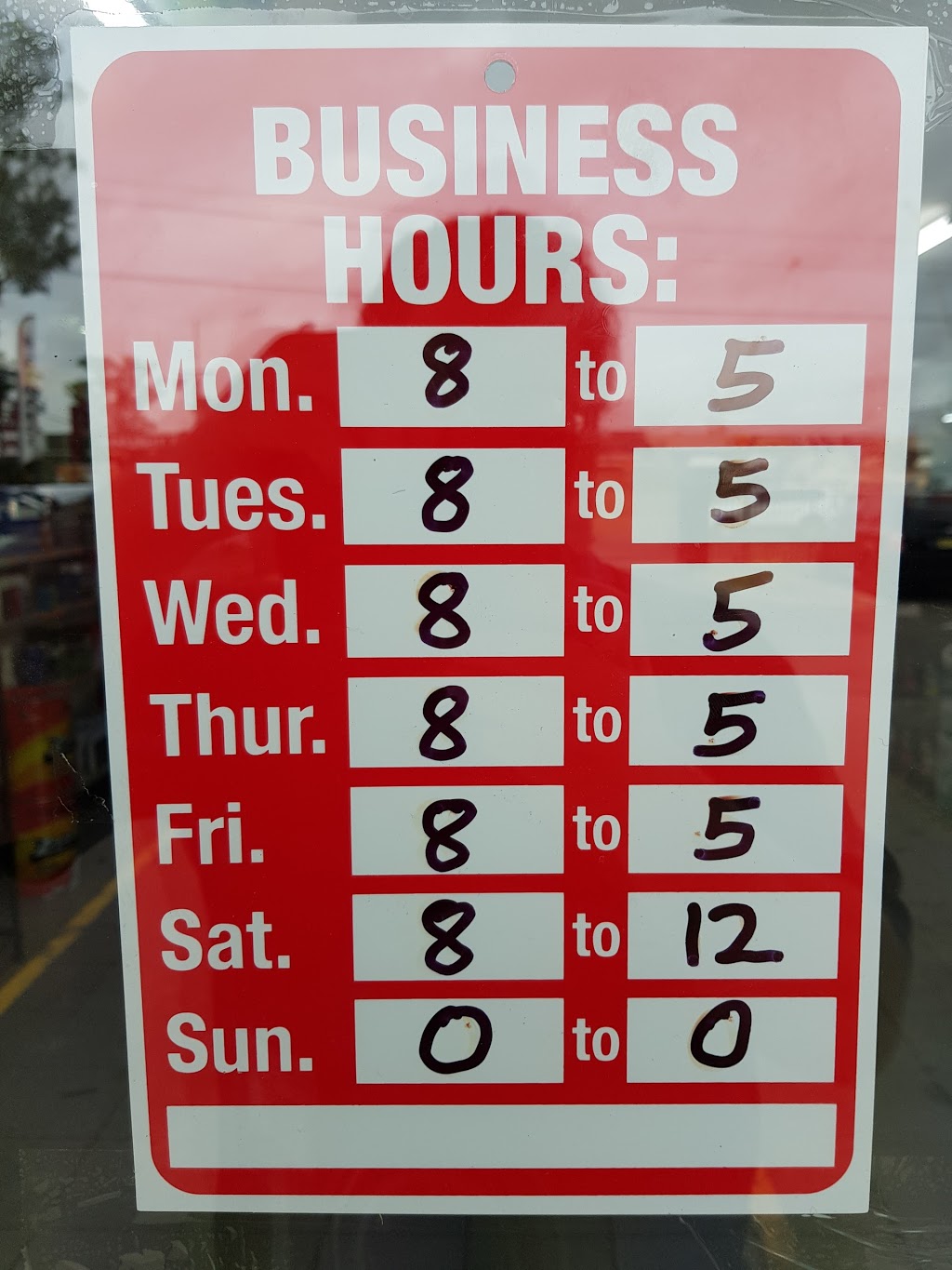 Burson Auto Parts (5 Groves Ave) Opening Hours