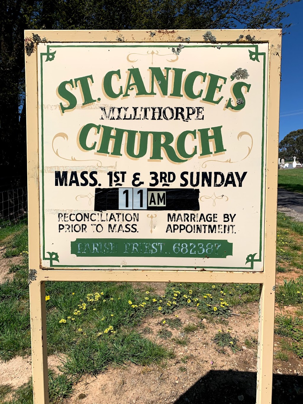 St Canice’s Catholic Church | church | 70 Park St, Millthorpe NSW 2798, Australia