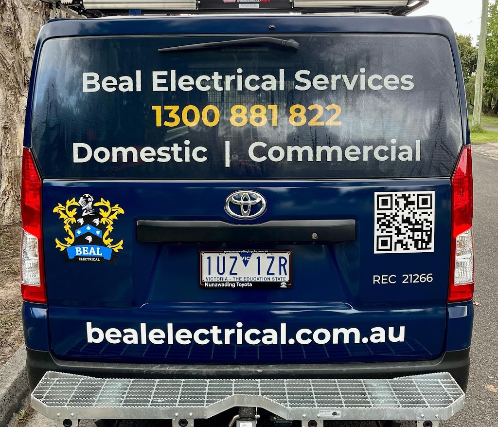 Beal Electrical Services Pty Ltd | electrician | 65 Darnley Grove, Wheelers Hill VIC 3150, Australia | 1300881822 OR +61 1300 881 822
